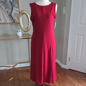 Women's A New Day Red Knit Sleeveless Maxi Dress NWT